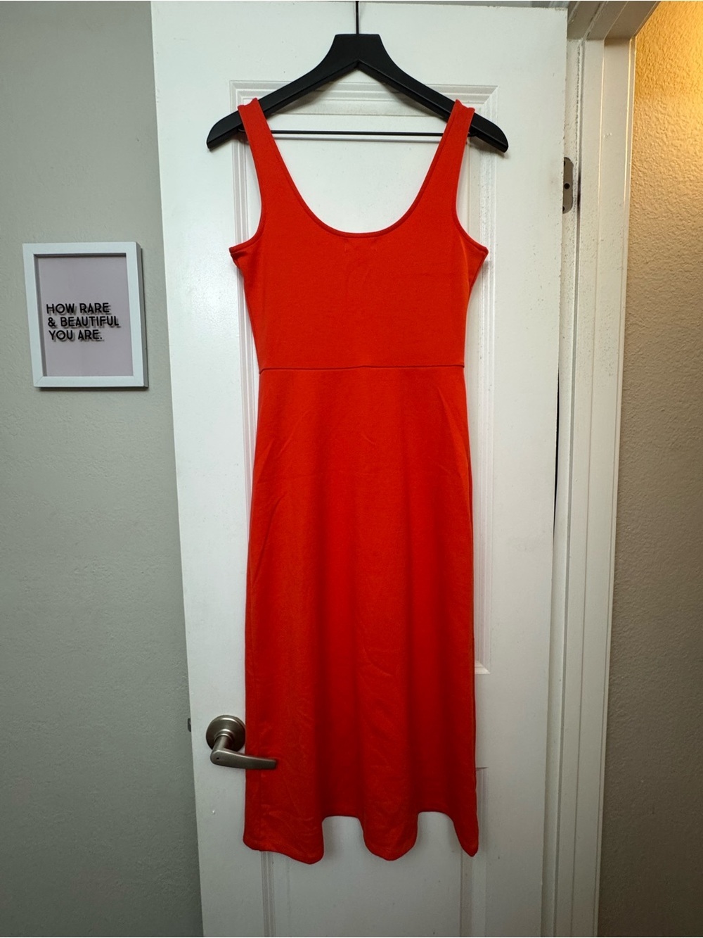 Sleeveless Red Maxi Dress with Side Slit — Women’s Elegant Summer Dress - Picture 5 of 6